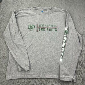 North Dakota Fighting Sioux Long Sleeve Shirt UND Hockey Size XL
